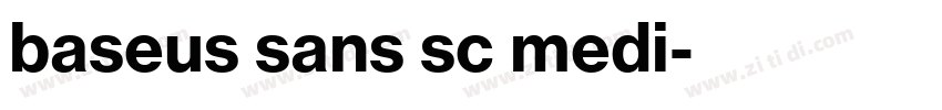 baseus sans sc medi字体转换